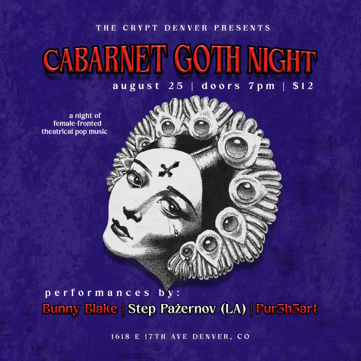 Ticket: 8/25 Denver (The Crypt)